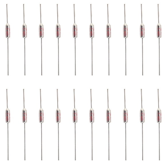 20 Pcs RY Series Metal 192 Celsius 250V 10A Cutoffs Thermal Fuse