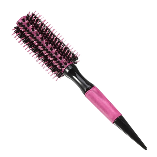 Cepillo de pelo redondo Unique Bargains Cepillos de pelo para mujeres con pines de nylon color rosa 10.04"x1.97"