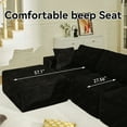thumbnail image 2 of SaniCosi 108" Cloud Sectional Couch Sofa with L-Shape Chaise, Modern Modular Sofa Couch with Deep Seat, Upholstered Couches for Living Room Bedroom, No Assembly Required, 2 of 7