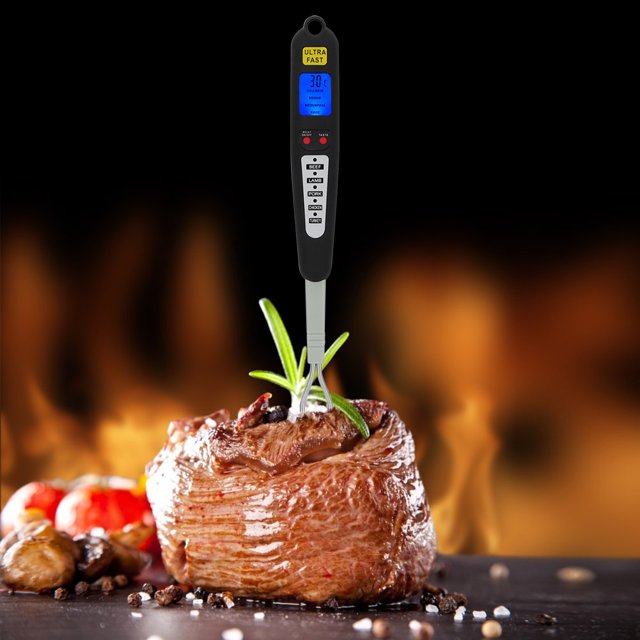 Termómetro Para Carne A La Parrilla, Termómetro Portátil Con Pantalla Digital, Termómetro Digital, Temporizador Para Cocinar Alimentos, Barbacoa Para Parrilla, Carne, Cocina, ANGGREK AGX958