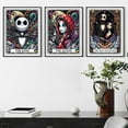 thumbnail image 3 of 3 Pack Halloween Diamond Art Kits for Adults Beginners,Horror Diamond Painting Kits for Adults,5D Full Drill DIY Diamond Dot Gem Art Kit Wall Home Decor Arts Craft 12x16 inch, 3 of 7