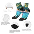 thumbnail image 5 of Pofeuu Tropical Poolside Relaxation Print 30cm Socks, Adult Running Hiking Socks for Youth and Adult, 5 of 7