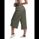 thumbnail image 1 of Pantalones de Yoga de Pierna para Mujer, Pantalones Casuales de Verano, Pantalones Cortos con Cordón en la Cintura y Bolsillos, Verde , Talla S, 1 of 5