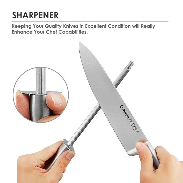 KD Kitchen Knife Block Set 14 PCS Set with Sharpener – Knife Depot Co.