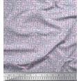 thumbnail image 1 of Soimoi Velvet Fabric Texture Shirting Print Fabric by Yard 58 Inch Wide, 1 of 1