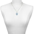 thumbnail image 2 of Delight Jewelry Silver-tone Small Blue Oval Cameo - Silvertone Class of 2026 Delicate Bar Necklace, 18.75", 2 of 4