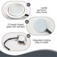 thumbnail image 3 of 12v Dc 2w Range Hood Lights With El Socket Male, 2pack Hole Closet Stove Led Light Recessed, Kitche, 3 of 5