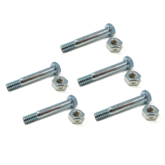 The ROP Shop (Pack of 5) Shear Pin Bolt & Nut for John Deere Snowblower PC2569, PC2570 24"