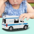 thumbnail image 1 of Coche de Juguete 1:32, Vehículo Modelo de Luz Con Sonido de Ambulancia de Aleación, Con Silbato, Gran para Niños, 1 of 7