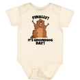 thumbnail image 3 of Inktastic Finally It's Groundhog Day Boys or Girls Baby Bodysuit, 3 of 5