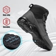thumbnail image 3 of FENLERN Steel Toe Boot Men Non Slip Work Shoes Safety Toe Sneaker Side Zipper Industrail Boot High Top Shoe, 3 of 7