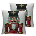 thumbnail image 2 of COMIO Throw Pillow Covers Toy Ballet Christmas Cute Decoration Greeting Holiday Merry New Soldier Sword for Couch Living Room  Set of 2 White, 2 of 6