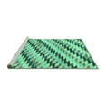 thumbnail image 2 of Ahgly Company Machine Washable Indoor Rectangle Abstract Turquoise Blue Modern Area Rugs, 6' x 9', 2 of 4