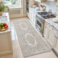 thumbnail image 2 of PABUBE Kitchen Mat 24"x59", Waterproof & Oil Proof Kitchen Rug, Persian Vintage Decor, 0.4" Thick Cushioned Anti Fatigue Kitchen Mat for Floor, Easy Clean, Non-Slip Kitchen Floor Mat, 2 of 9