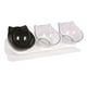 thumbnail image 5 of Cuenco inclinado para gatos, plato de comida para gatos, lavable, diseño de 3 cuencos para perros y gatitos Claro Claro Negro, 5 of 9