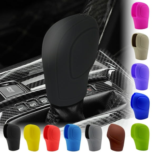 LiUMX Universal Car Gear Shifter Knob Cover | Anti-Slip Elastic Automatic Shifter Protector | 3.15x2.36 Inch Universal Fit | Vehicle Interior Accessory in Multiple Colors