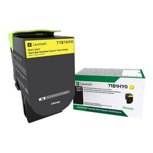 Lexmark CS417 - High Yield - yellow - original - toner cartridge LCCP, LRP - for Lexmark CS417dn, CS517de, CX417de, CX517de