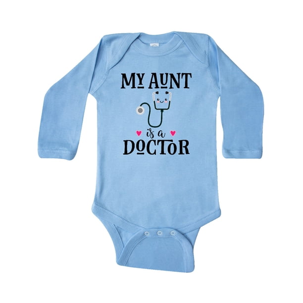 Inktastic Inktastic My Aunt Is A Doctor Infant Long Sleeve Bodysuit Female Walmart Com Walmart Com