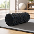 thumbnail image 4 of 12.99-Inch High-Density Textured EVA Foam Roller for Self-Massage, Stretching, Yoga, Pilates and Post-Workout Routines, Blue, 4 of 7