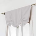 thumbnail image 5 of Namzi Blackout Tie Up Curtain Thermal Insulated Window Adjustable Balloon Curtain Shade for Small Window Rod Pocket (46" x 63", Grey White), 5 of 5