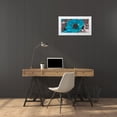 thumbnail image 3 of Frank, Assaf 18x11 White Modern Wood Framed Museum Art Print Titled - AF20111223 Anemone 008C15-2 Teal, 3 of 4