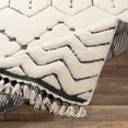 thumbnail image 5 of Mark&Day Wool Rugs, 2x3 Plympton Global Cream Area Rug, Cream Black Carpet for Living Room, Bedroom or Kitchen (2' x 3'), 5 of 10