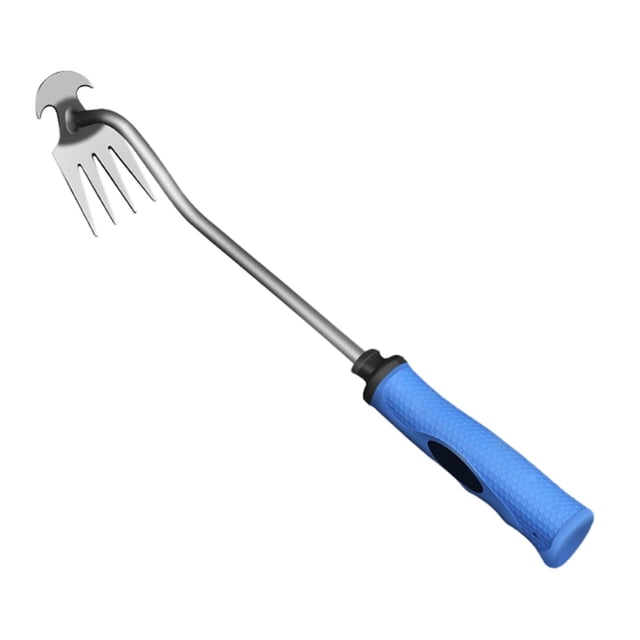 Almencla Hand Weeder Garden Weeding Tool Rubber Handle Weeding Removal Comfortable Weeding Puller Manual Weeder for Backyard Vegetable 1 Pc