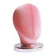 thumbnail image 4 of Cabeza de bloque de lienzo, cabeza de exhibición de peluca (9,84 pulgadas de alto), cabeza de maniquí con soporte para peluca para Terciopelo rosa, 4 of 8