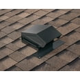 thumbnail image 2 of Broan-NuTone Steel Roof Cap for 3-Inch or 4-Inch Round Duct w/ Damper & Birdscreen, Black, 2 of 4