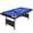 blue 6 inch, variant on Portable Folding Pool Table Set, Billiard Table with Balls, Cues, Chalk, and Brush for Family Game Room, Basement and Adult Recreation