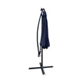 thumbnail image 7 of Royard Oaktree 10FT Patio Offset Umbrella w/Solar LED Lights Outdoor Cantilever Hanging Umbrella w/Crank & Cross Base UV Protection Sun Shade for Market Garden Lawn Deck Backyard Pool,Navy Blue, 7 of 7