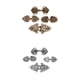 thumbnail image 1 of 8 Piezas Clips de Suéter Patrones Broche Chal Clips Cardigan Suéter Alfileres Filigrana Volver Clip Decoración para Mujer Hugo Cierre de broche de capa, 1 of 10
