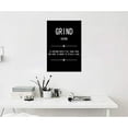 thumbnail image 2 of Grind Verb Motivational Posters Inspirational Wall Art Picture Printed Stretched and Framed for Bedroom Wall Art Modern Home Decor Canvas Painting Artwork Ready to Hang [12''''W x 18''''H], 2 of 6