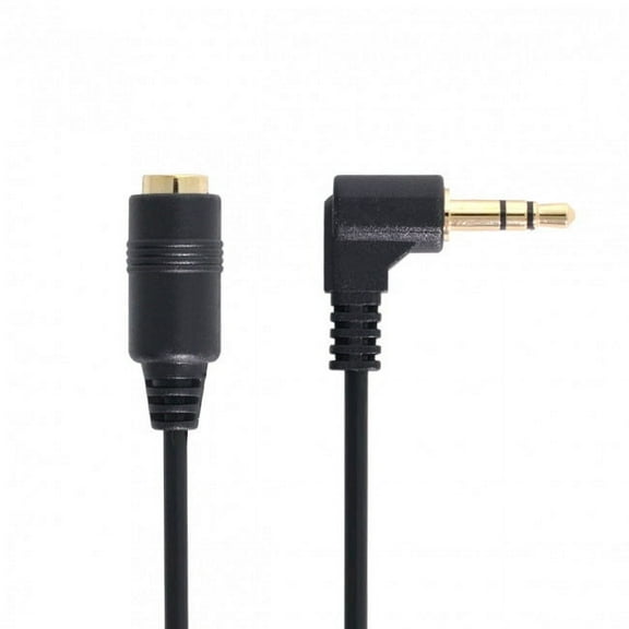 JSER 1Set 3/4 Poles Audio Stereo 90 Degree Right Angled 3.5mm Male to Female Extension Cable