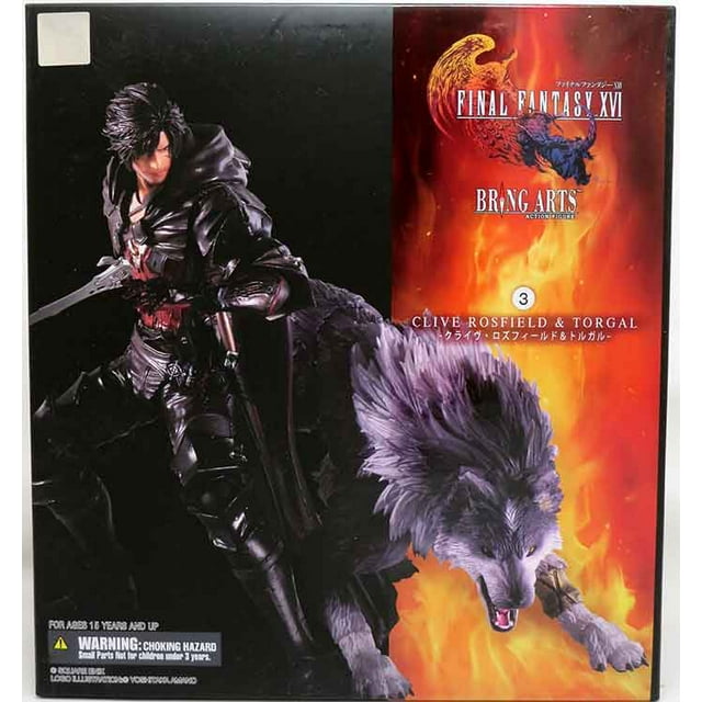 Final Fantasy XVI 6 Inch Action Figure Bring Arts - Clive Rosfield & Torgal