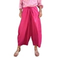 thumbnail image 2 of BAETEUY Women Casual Pants Elastic Drawstring Waist Cropped Pants, 2 of 8