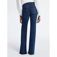 thumbnail image 3 of Free Assembly Women's Mid Rise Full Length Bootcut Jeans, 32" Inseam, Sizes 0-20, 3 of 5