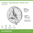 thumbnail image 2 of Symmons S9600TSPTRMRP Origins Tub/Shower Valve Trim (Valve Not Included),Polished Chrome, 2 of 3