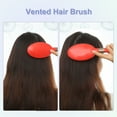 thumbnail image 5 of Unique Bargains 1 Pcs Hair Brush Detangling Brush for Women and Men Hair Brush for Straight Curly Plastic Red, 5 of 7