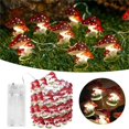 thumbnail image 3 of BINGLI Mushroom Decor String Light Cottagecore Room Decor 3.28FT 10 LED Cute Fairy Light Battery Operated Mushroom Decorations Lights for Christmas Bedroom Dorm Party Wedding Patio, 3 of 6