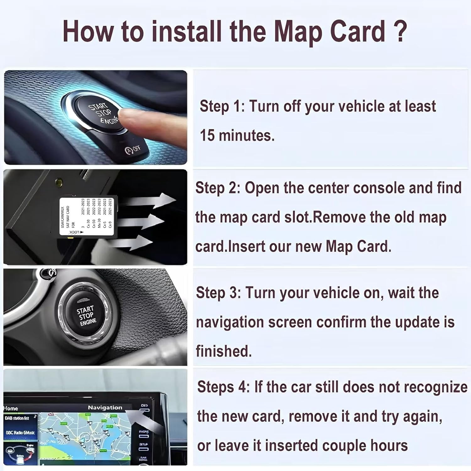 Latest Navigation Memory SD Card Compatible with MZD 3(2021-2023), Cx30(2021-2023), Cx50(2022-2023),Mx30(2022-2023),Cx5(2021-2023), Cx9(2021-2023),(NAVISD2123)