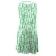 thumbnail image 4 of ICHUANYI ClearanceFashion Women Casual Sexy Round Neck Printing Dresses Summer Sleeveless Pullover Dress(Green, XXL) ICHUANYI WER20232080504439, 4 of 5
