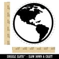 thumbnail image 2 of Earth Globe Travel Doodle Self-Inking Rubber Stamp Ink Stamper - Black Ink - Large 1-1/2 Inch, 2 of 7