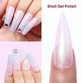 thumbnail image 4 of AIMEILI Soak off UV LED Pearl Gel Nail Polish - Glitter Mermaid Shell Thread Effect DIY Nail Art at Home -(169)10ml, 4 of 8