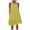 Yellow, variant on Ahuyic Printed Solid Color Plus Size Dress For Women, Summer Womens' Sleeveless Tank Knee-Length Dresses,Ladies Summer Lace Sleeveless Halter Loose Beach Holiday Long Dress
