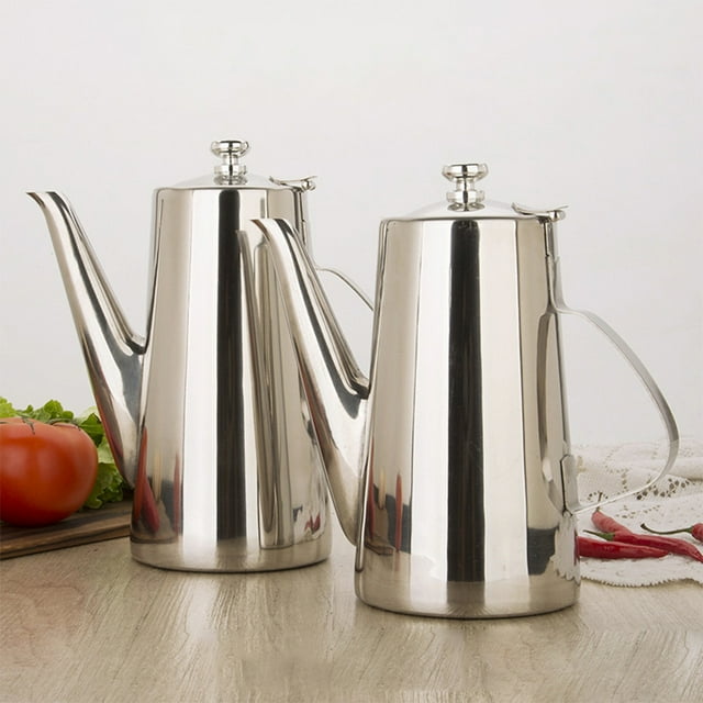 Bouilloire à Eau Longue Ouverture en Acier Inoxydable 1.5/2L Outil de Cuisine Maison