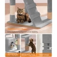 thumbnail image 4 of 60'' Cat tree Tower for Indoor Cats Large Adult,Cute/Tall Modern Cat Tree for Big Cats 20 lbs,Plush Multi-Level Cat Condo with Scratching Posts,Dangling Ball for fun play(Light Gray, 60 inch), 4 of 6