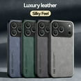 thumbnail image 7 of iPhone 17 Pro Case, Allytechgroup Slim Premium PU Leather TPU Anti-Scratch Lightweight Magnetic Back Cover Compatible with Car Mount Shockproof Phone Case for Apple iPhone 17 Pro, Lightgray, 7 of 7