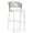 White, variant on PURPLE LEAF Outdoor Counter Height Bar Stool Set of 2, Modern Aluminum Rattan Bar Chairs with Backrest and Cushion, All-Weather for Kitchen, Patio, Pool