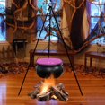 thumbnail image 1 of ¡Ofertas de decoraciones de Halloween para exteriores! Caldero de bruja Kabnic para exteriores, gran caldero decorativo de Halloween sobre trípode con luces LED, decoraciones de Halloween para el, 1 of 4